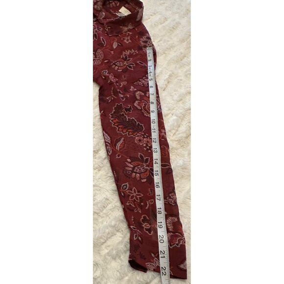 Women's LOFT Outlet Petite Sheer Collared Floral Blouse 100% Polyester Size SP - Picture 7 of 14